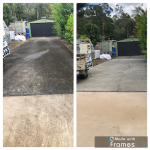 concrete driveway pressure cleaning