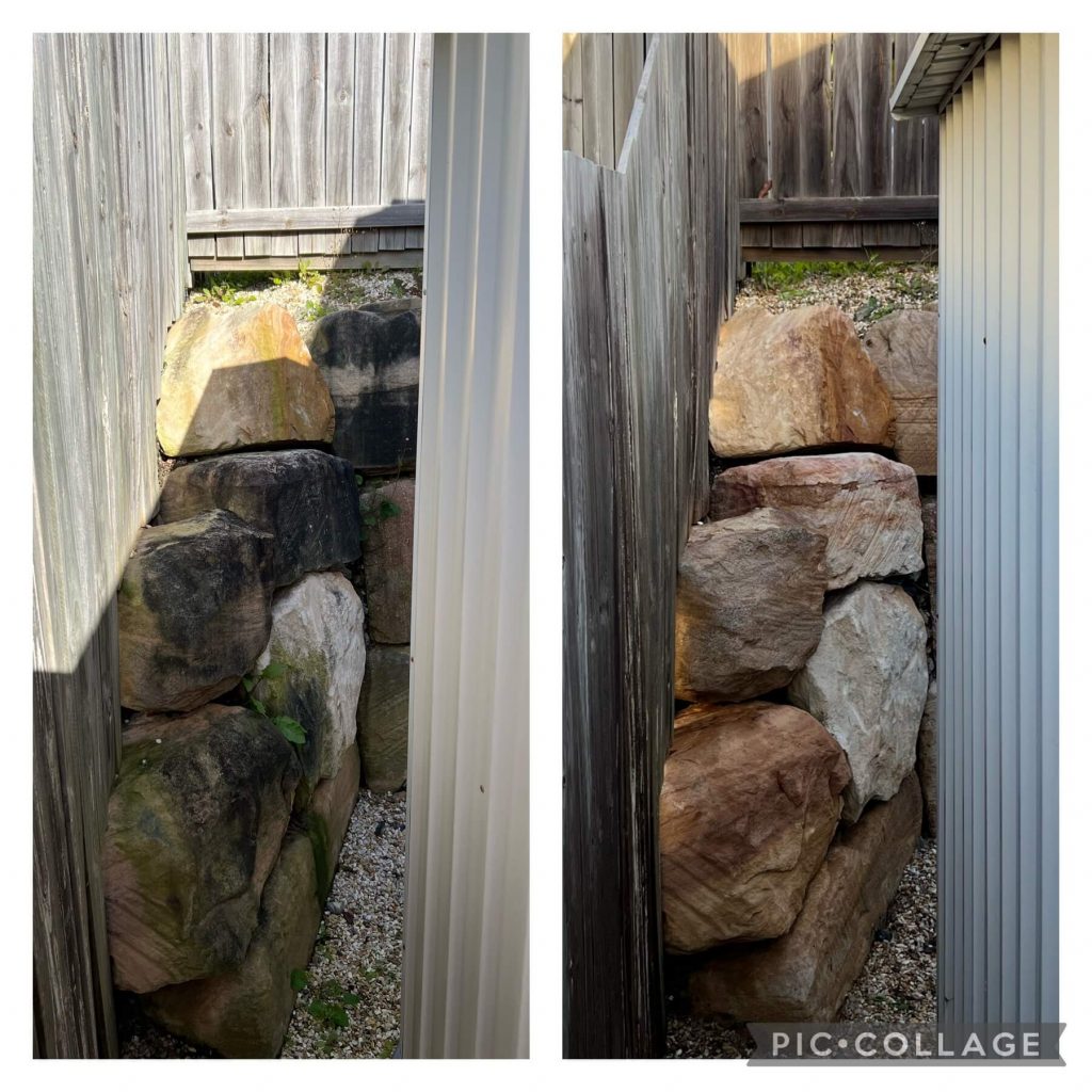 sandstone wall cleaning gold coast